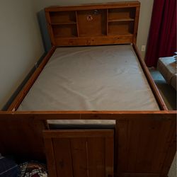 Double bed room set with storage