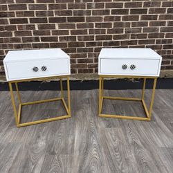 White Matching Nightstands
