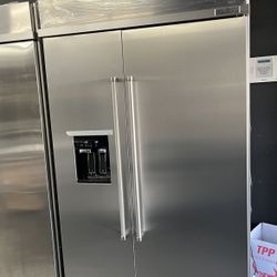 Built In Kitchen Aid Side By Side 48” Refrigerator 2023 Model