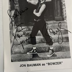 Autograph Pic From BOWZER