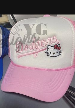 Hello Kitty Dodgers Pink Hat