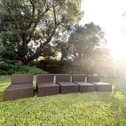 Outdoor Patio Sectional Wicker Rattan Couch from Orlando Outdoor Furniture