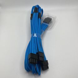 CableMod RT-Series Pro ModMesh Sleeved  (Light Blue, 16-pin to Triple 8-pin, 60cm)
