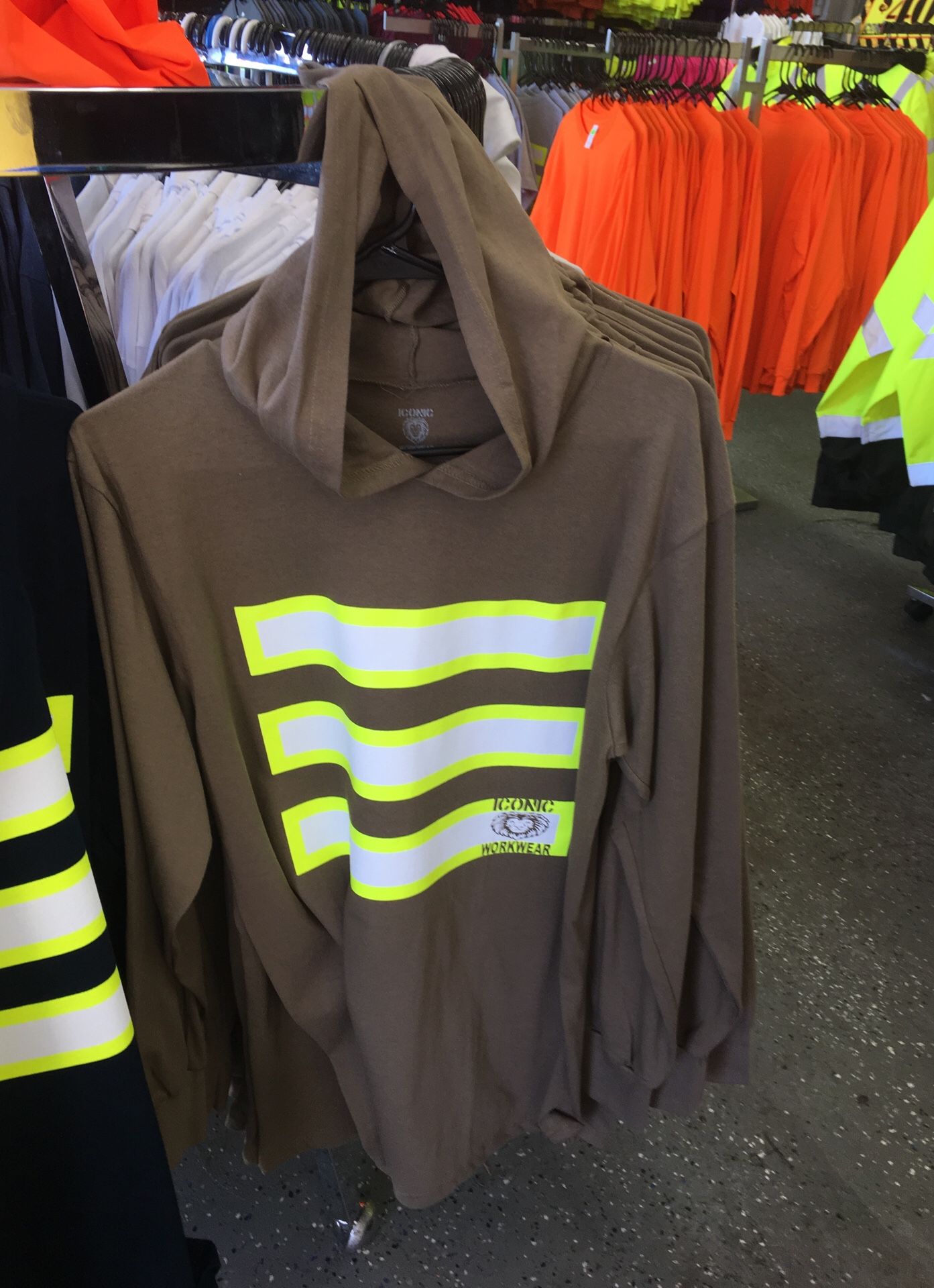 Hi viz long sleeve with hood