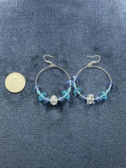 Vintage Handmade Hoop Earrings 