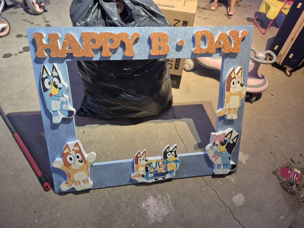 Bluey Birthday Photo Prop