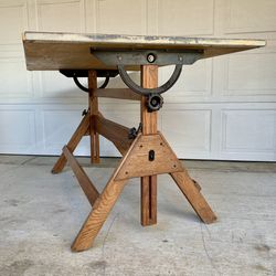 Antique Drafting Table + Free Delivery