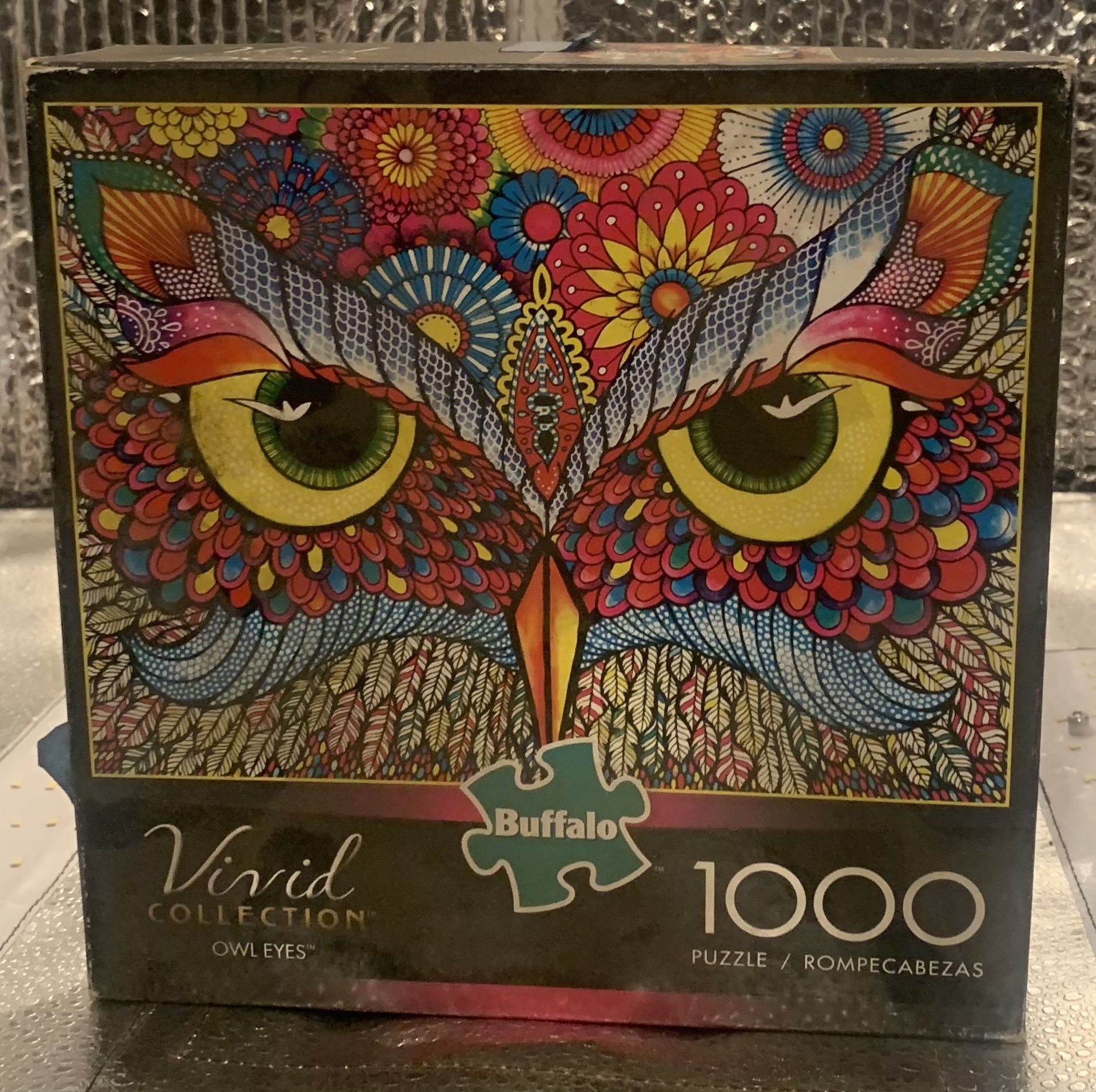 Owl Eyes 1000 Piece Puzzle, Buffalo Games Vivid Collection