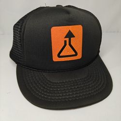  1965 logo for chemicals and plastics Black Trucker Hat One Size 