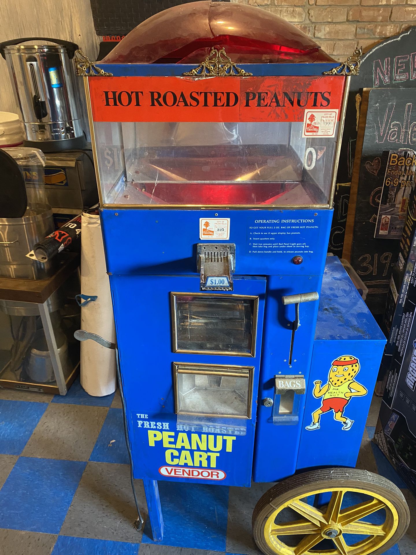 Hot Nut Vending Cart