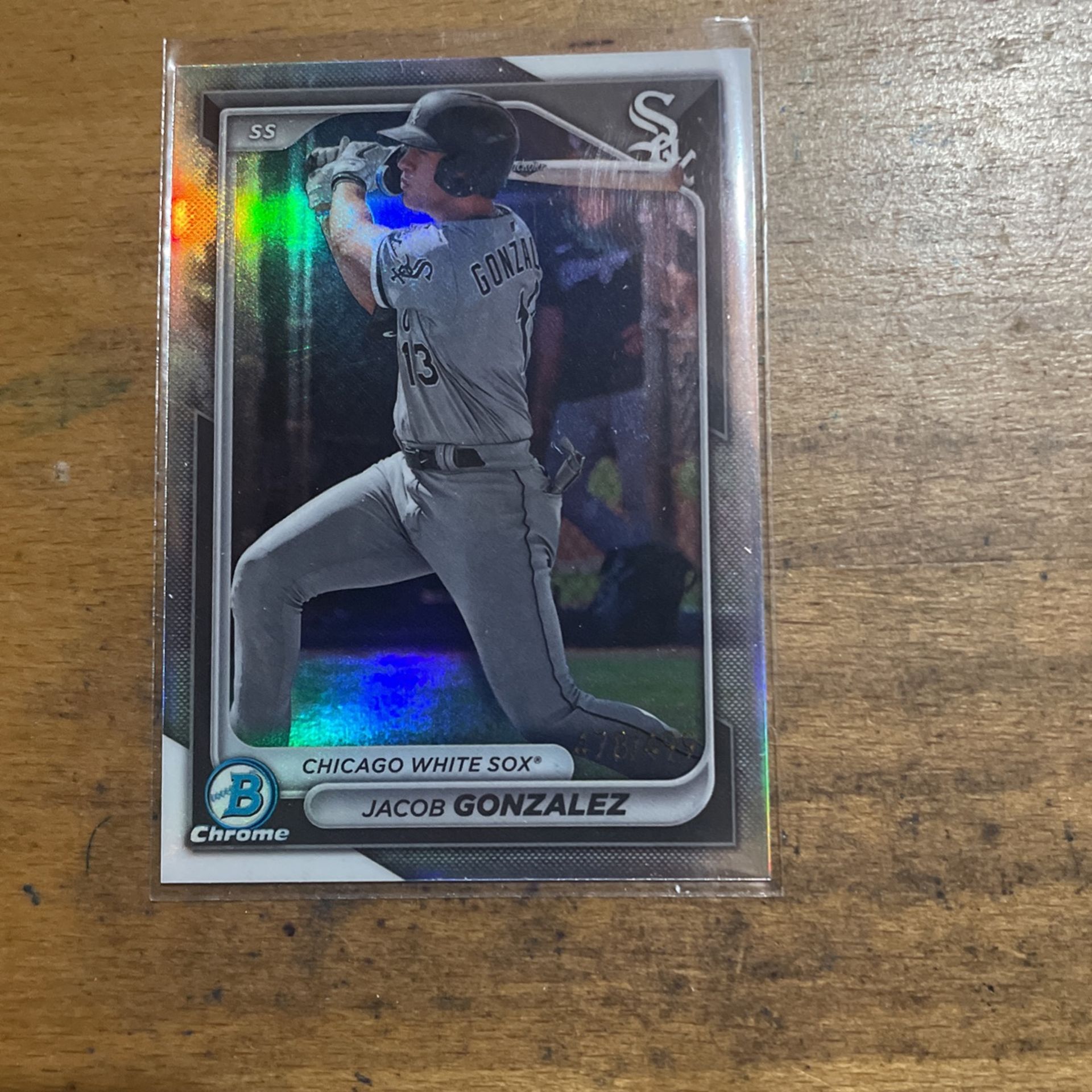 2024 BOWMAN JACOB GONZALEZ 478/499 SILVER CARD