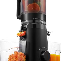 Juicer Machines, TUUMIIST Cold Press Juicer with 5.3" Extra Large Feed Chute Fit Whole Fruits & Vegetables Easy to Clean, High Juice Yield, BPA Free (
