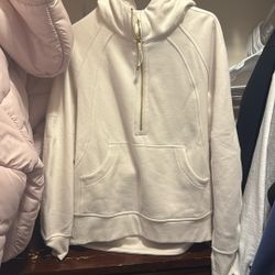 White full length Lululemon Scuba