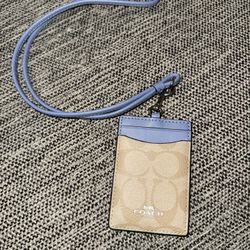 Coach Women’s ID Lanyard- Blue 