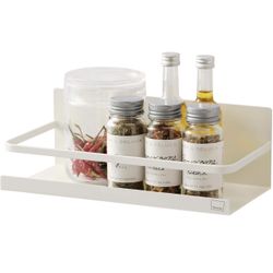 Yamazaki Home Magnetic Steel Spice Storage Rack Organizer For Fridge