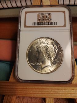 1924 MS64 Silver Peace Coin
