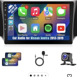 Leadfan Car Stereo for Nissan Sentra 2013 2014 2015 2016 2017 2018 2019 with Carplay Android Auto, 10.1 Inch Touch Screen for Nissan Sentra Car Radio,