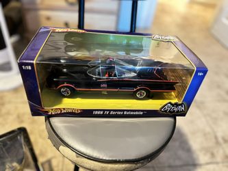1:18 SCALE 1966 TV SERIES BATMOBILE HOT WHEELS MIB New With Both Seals