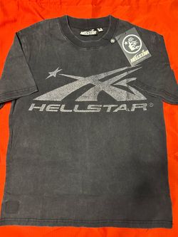 Hellstar Silver Glitter Print T-Shirt