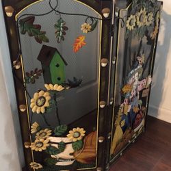 Beautiful Christmast Fire Place Screen 