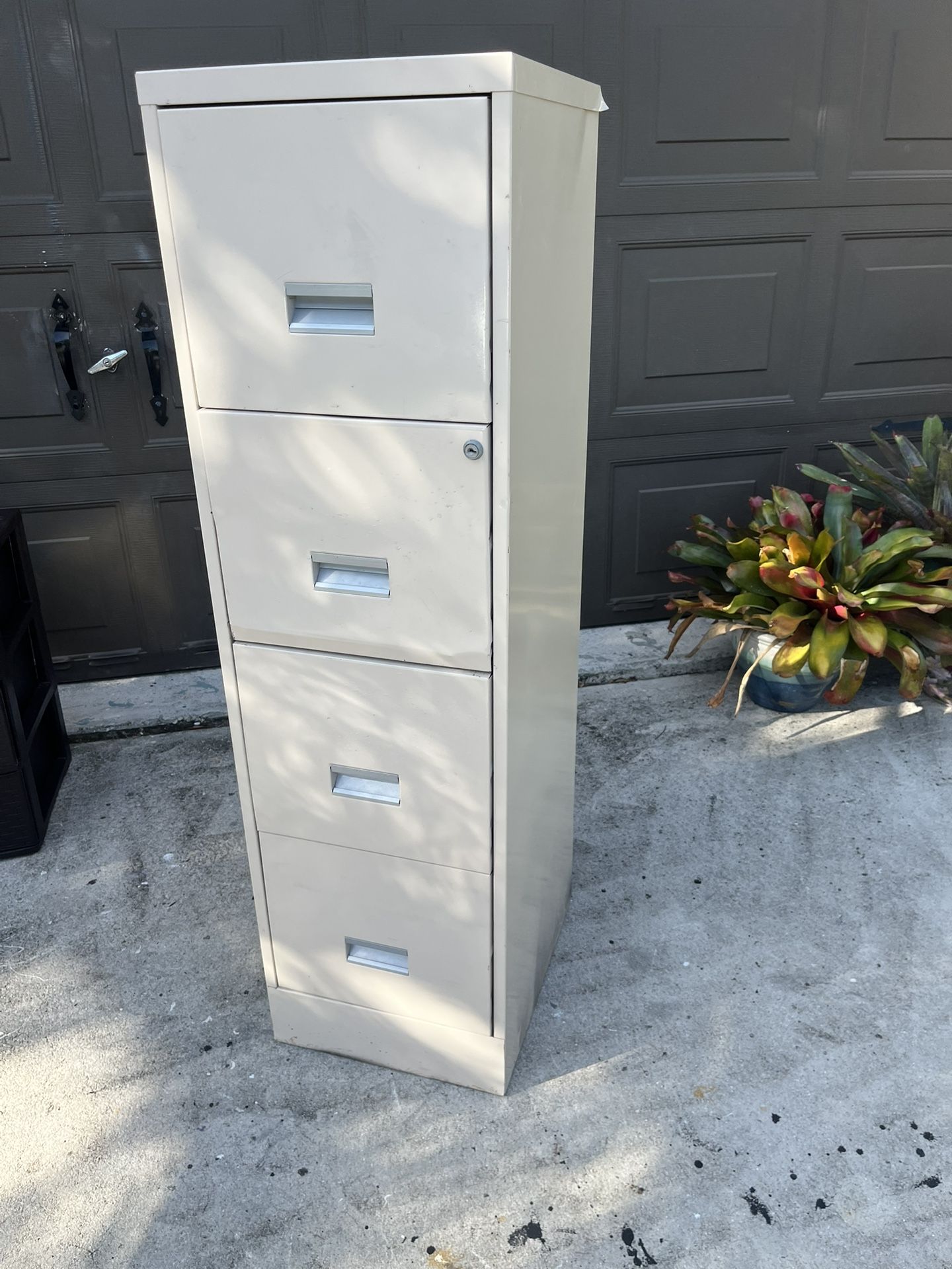 Tall Metal Storage File Cabinet - No Key