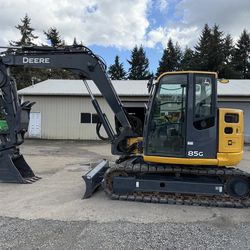 2018 John Deere 85G Excavator - 19K Weight - 2,587 Hours - Full Cab