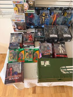 Mixed Action Figure Lot – DC Multiverse, Marvel Legends, Funko Pops, G.I. Joe revoltech sh figuarts