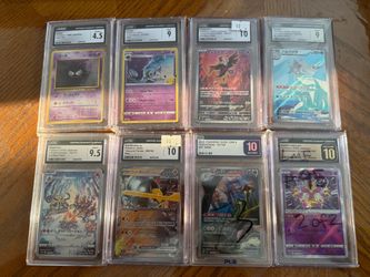 CGC Graded Pokemon Cards x8