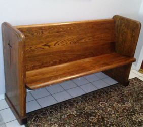 Antique Church Pew