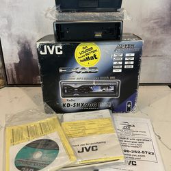 JVC KD-SHX900 Car Stereo Radio CD Reciever OEL Color Screen Graphics Photos RARE VTG Old School Audio