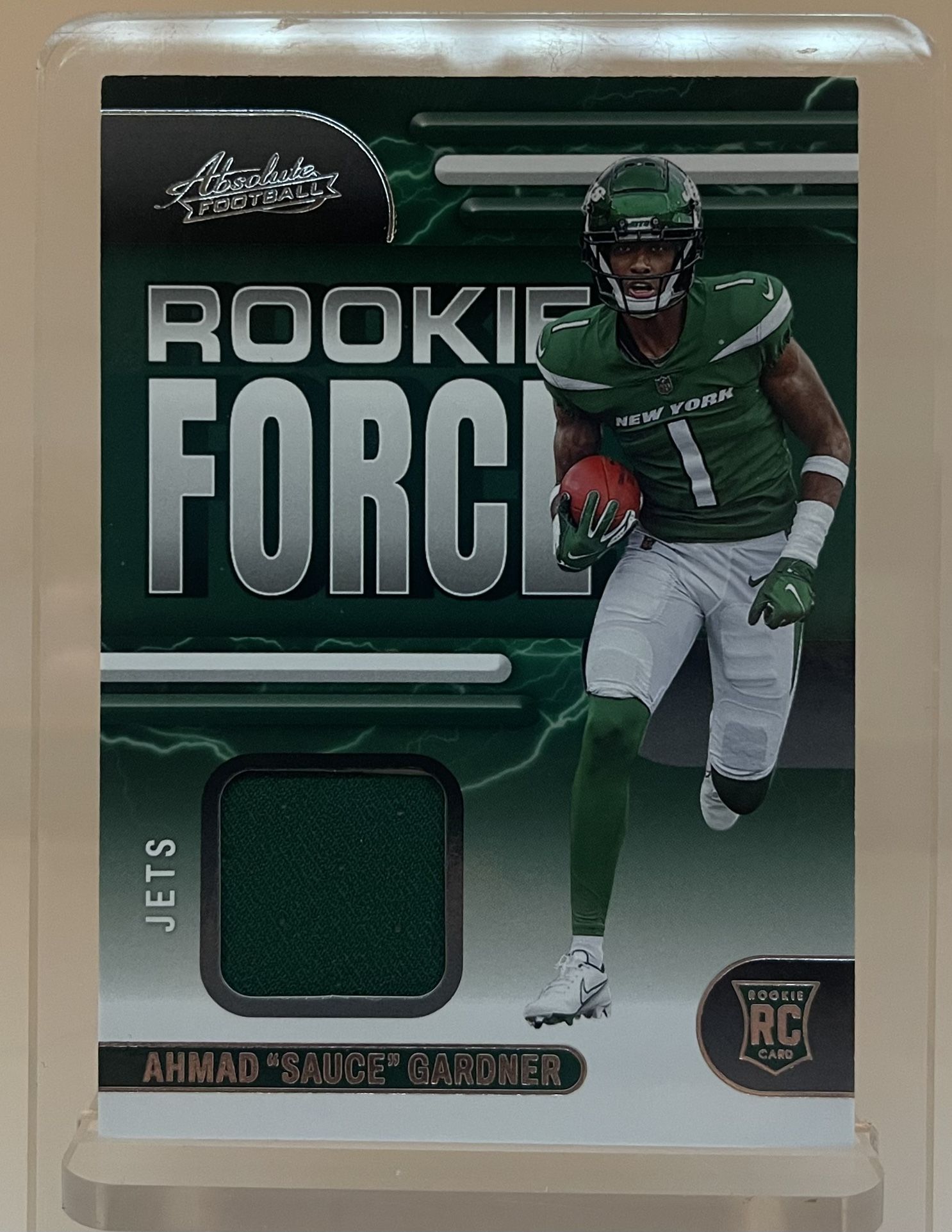 “Sauce” Gardner Rookie Force Patch Card