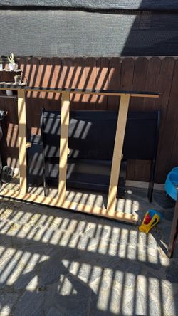 Full Size Black Wood Bed Frame