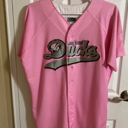 Henry Rodriguez Game Used  LI Ducks Pink Autographed Jersey Size 48 