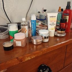 Assorted Makeup And Cremes And Acids