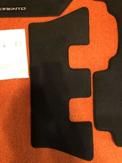 KIA Genuine Parts SORENTO 3rd Third Row Carpet Floor Mat BLACK 2016 2017 2018 2019 2020 NEW OEM