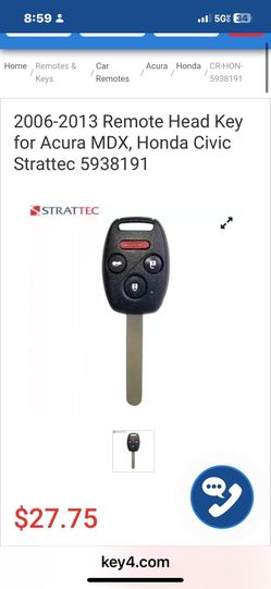 Llaves Para Honda Toyota Ford Chevy