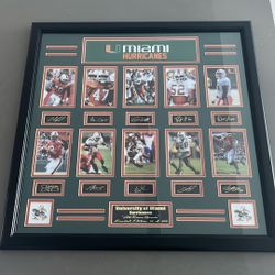 Miami Hurricanes All Time Greats Limited Edition Framed 