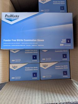ProWorks Powder Free Nitrile Exam Gloves Large
