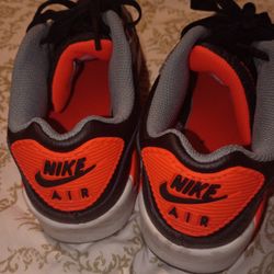 Nike gray black neon orange