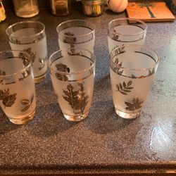Sliver leaf glass set