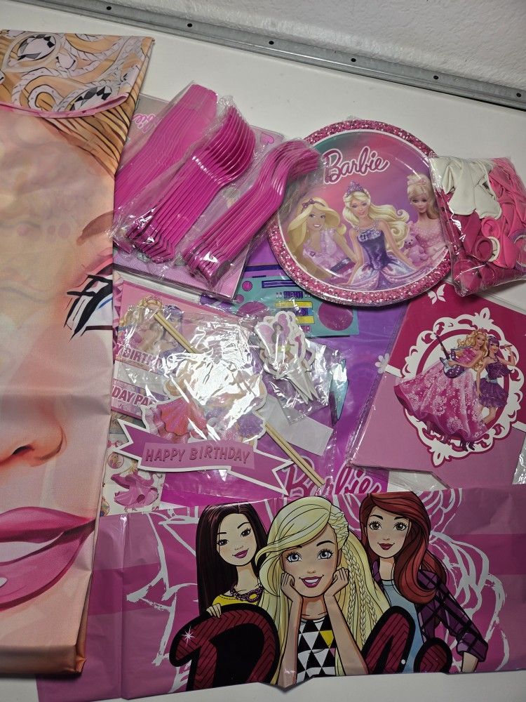 #1 Barbie Happy Birthday Party Supplies 125 Pcs