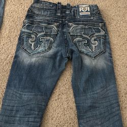 Rock Revival Size 34 Sleets Slim Straight Jeans