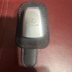New Car Sunglasses Holder, Clip For Car Visor, For Lexus - Black/Red Trim