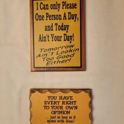 Cute Sayings Wall Plaques