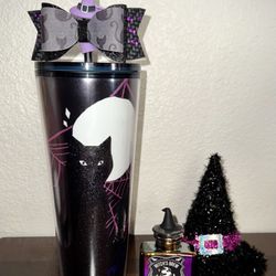 Black Cat Tumbler