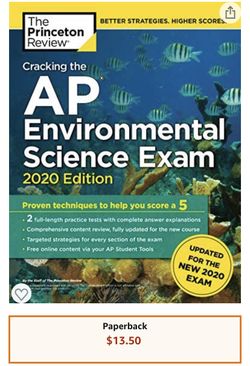 Cracking the AP Environmental Science Exam, 2020 Edition: Practice Tests & Prep for the NEW 2020 Exam (College Test Preparation)