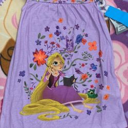 Kids Girls Rapunzel From Tangled Pajama Dress Size 4