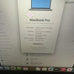2020 13 inch MacBook Pro