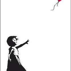 Bansky Balloon Girl Wall Poster