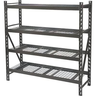 Kobalt Welded Steel Heavy Duty 4-Tier Utility Shelving Unit (84-in W x 24-in D x 84-in H)